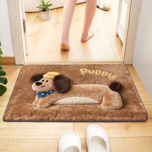 Cute Dog-Themed Indoor Mat