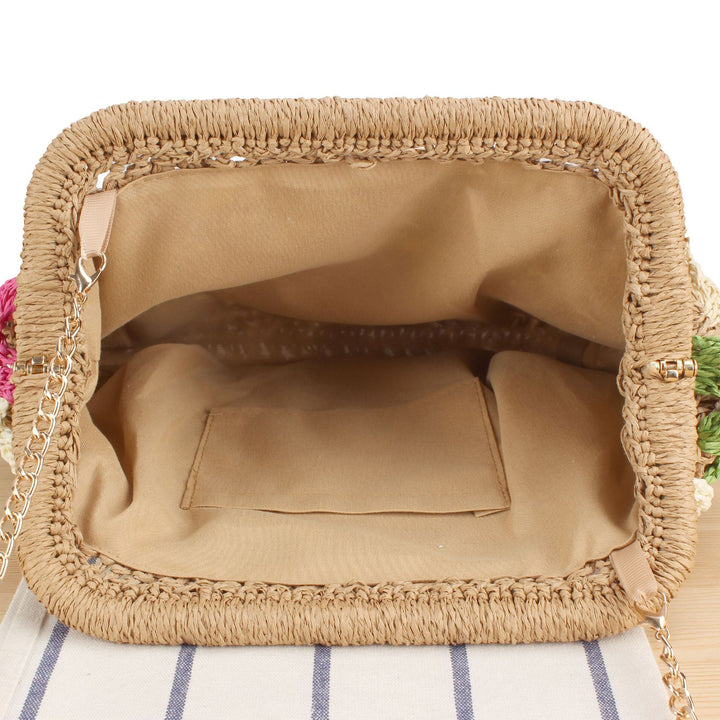 Shoulder bag with colorful woven pattern Bowlift
