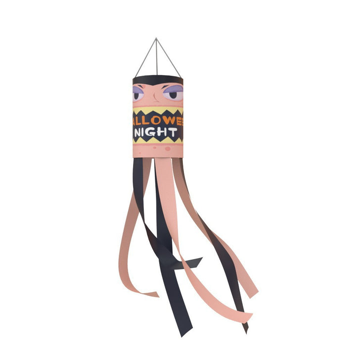 Unisex nan patriotic American flag windsock with long trailing streamers and reinforced hanging loop Bowlift