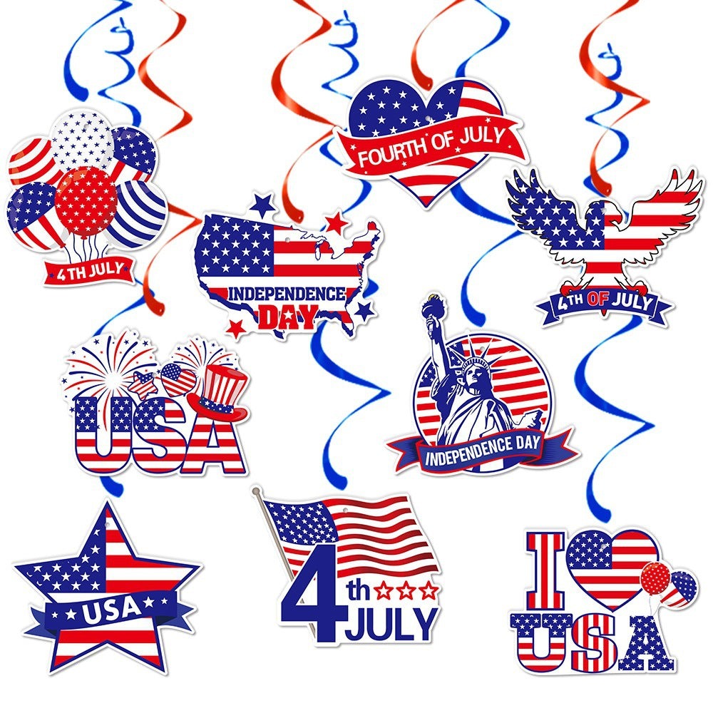 Unisex nan patriotic acrylic cake topper with US flag heart motif Bowlift