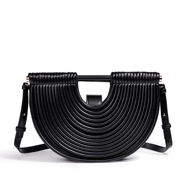 Structured Half-Circle Handbag Bowlift