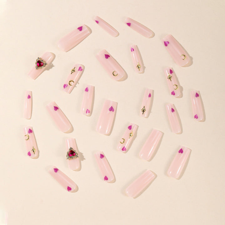 Artistic 3D Heart Nail Art Bowlift