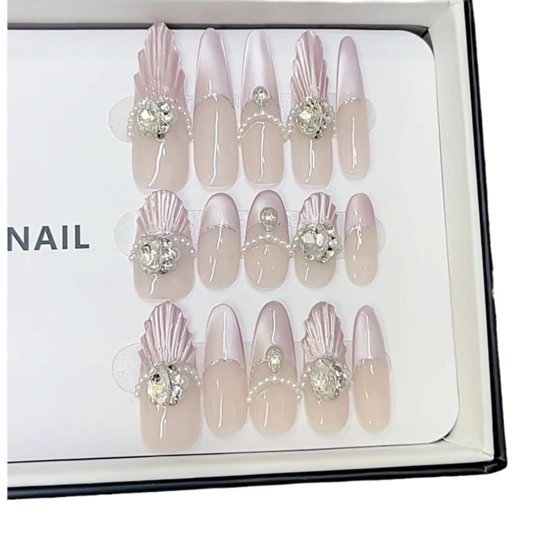3D Decorative Press-On Nail Set Bowlift