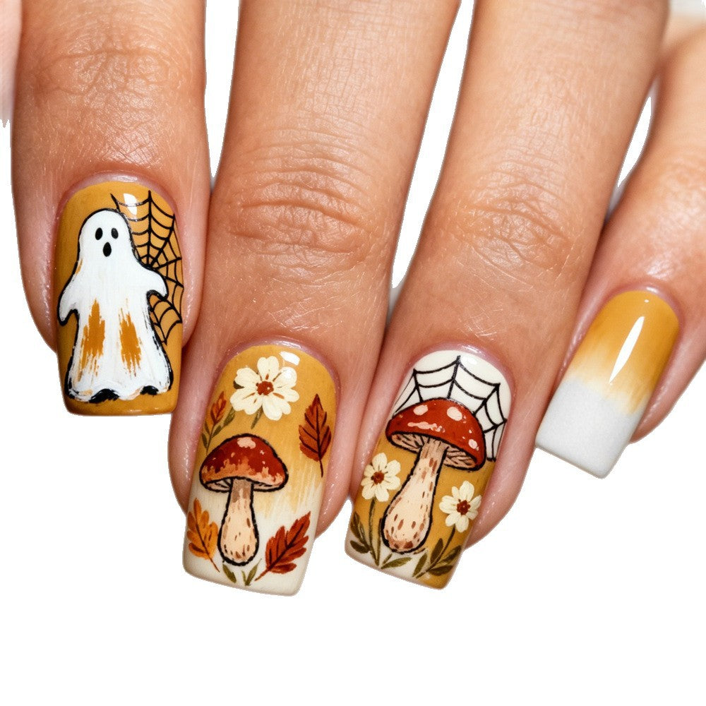Artificial nails in Halloween design Bowlift