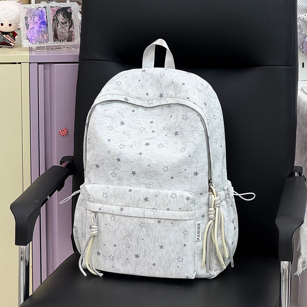 Durable Star-Patterned Casual Backpack Bowlift