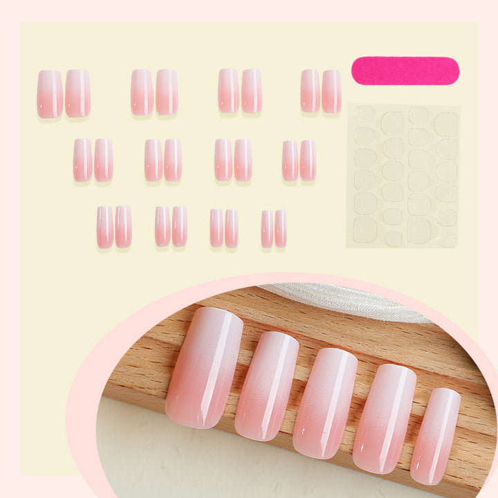 Nail set with elegant ombre design and high-quality adhesive foils Bowlift