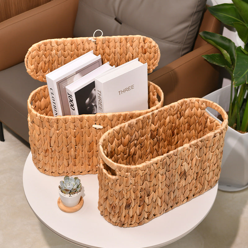 Handcrafted Woven Storage Container Bowlift