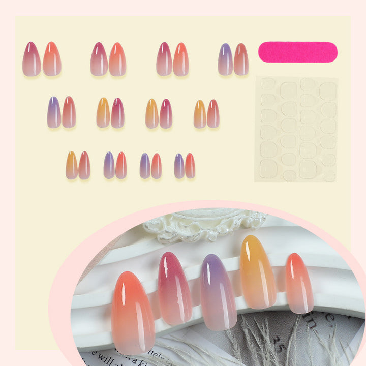 Ombre Nail Art Set with Elegant Gradient Design Bowlift