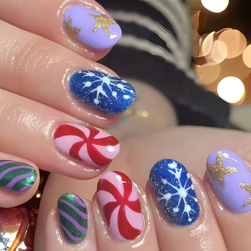 Festive Themed Nail Art Set Bowlift