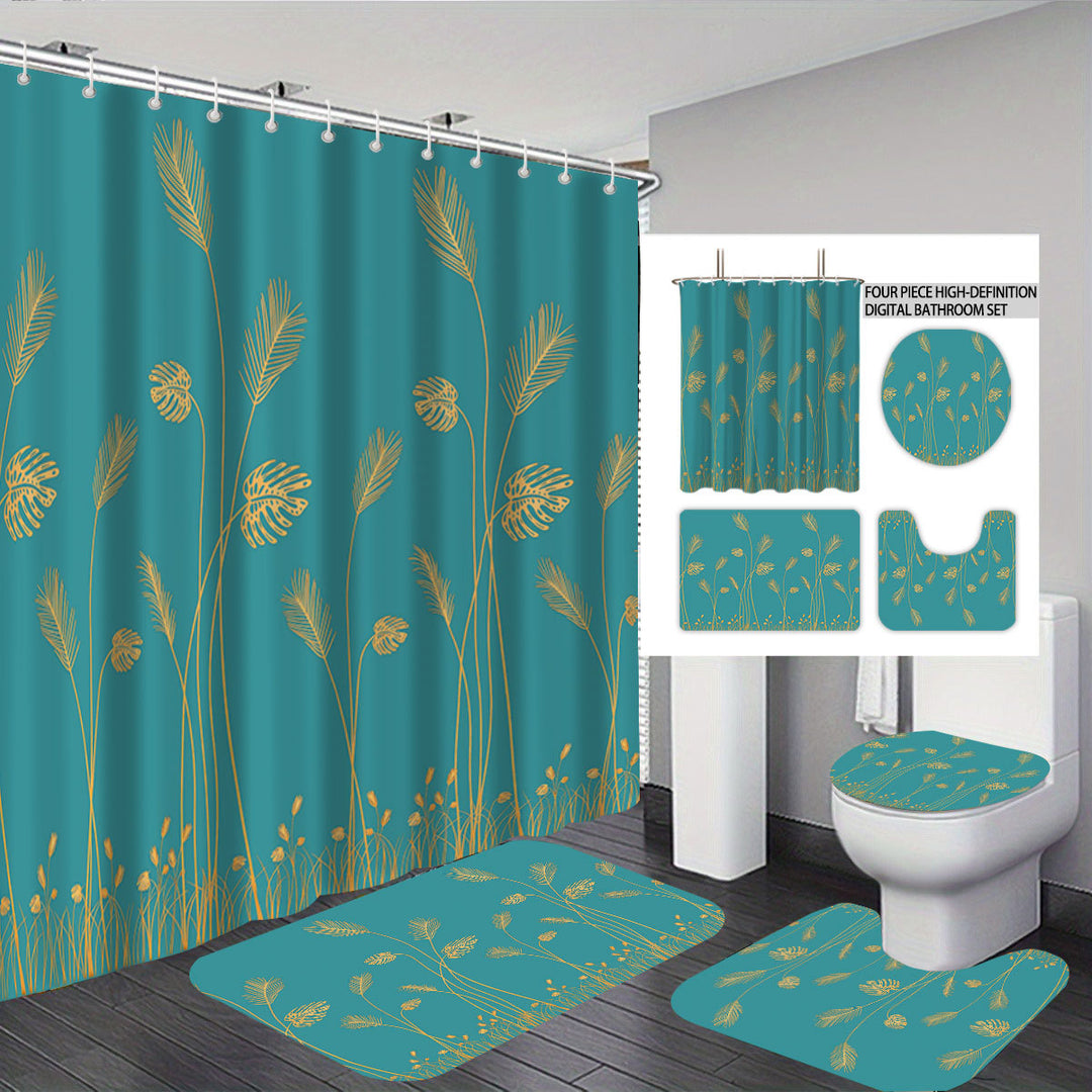 Digital Botanical Bathroom Décor Set Bowlift
