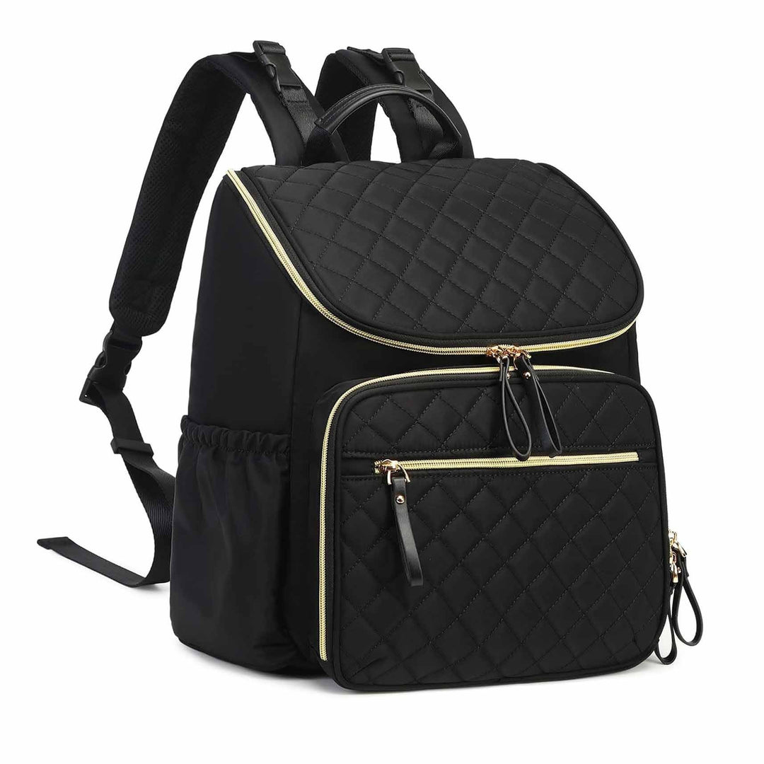 Multi-Functional Quilted Diaper Bag Backpack Bowlift