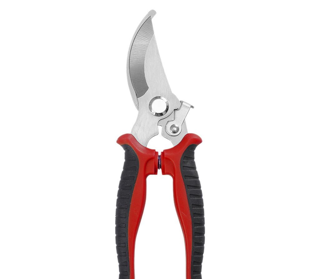 Precision bypass pruning shears with Ergonomic non-slip handles Bowlift