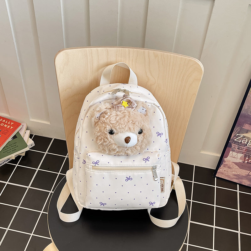Cute Plush Top Handle Backpack