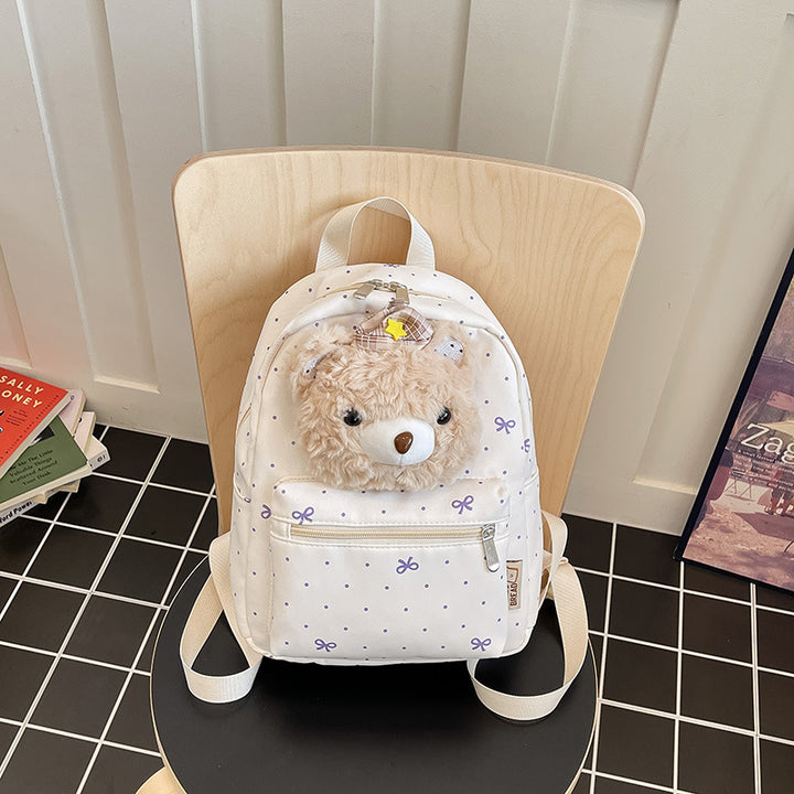 Cute Plush Top Handle Backpack