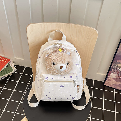 Cute Plush Top Handle Backpack