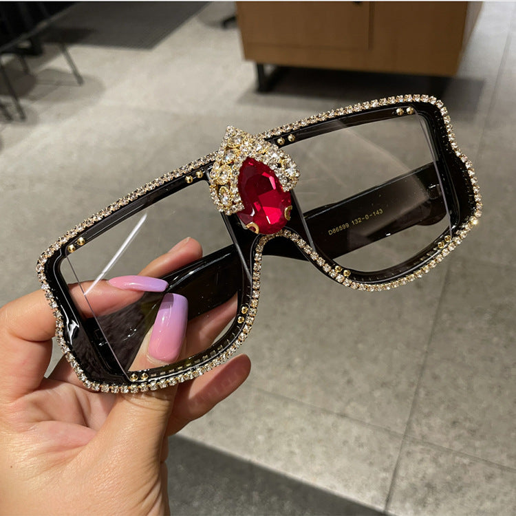 Women gemstone-embellished sunglasses Bowlift