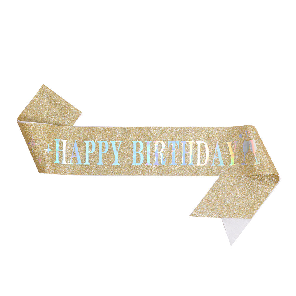 Women Funkenkrone with "Happy Birthday" lettering Bowlift