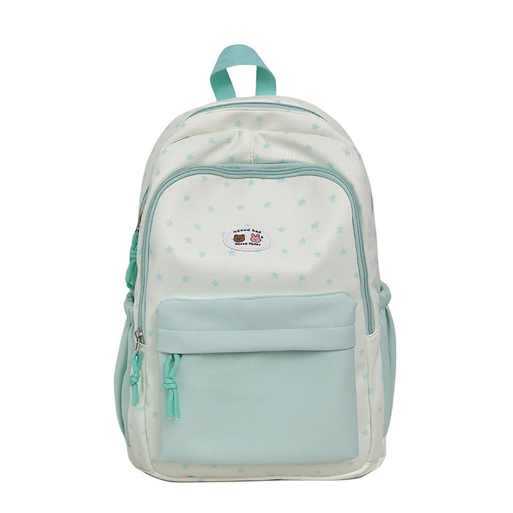 Playful Star-Patterned Student Backpack