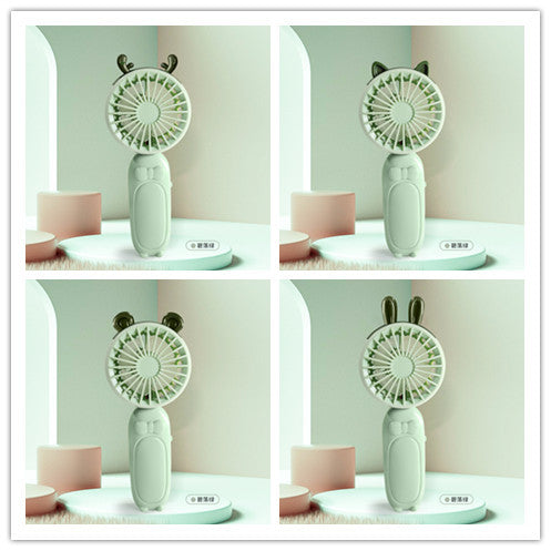 Ladies portable mini hand fan with delightful animal design Bowlift