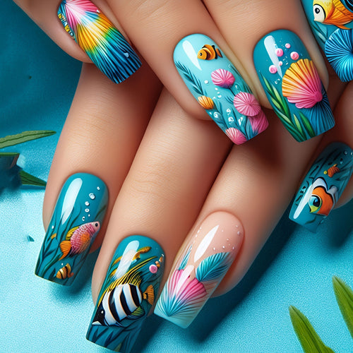 Creative Underwater Nail Design Set Bowlift