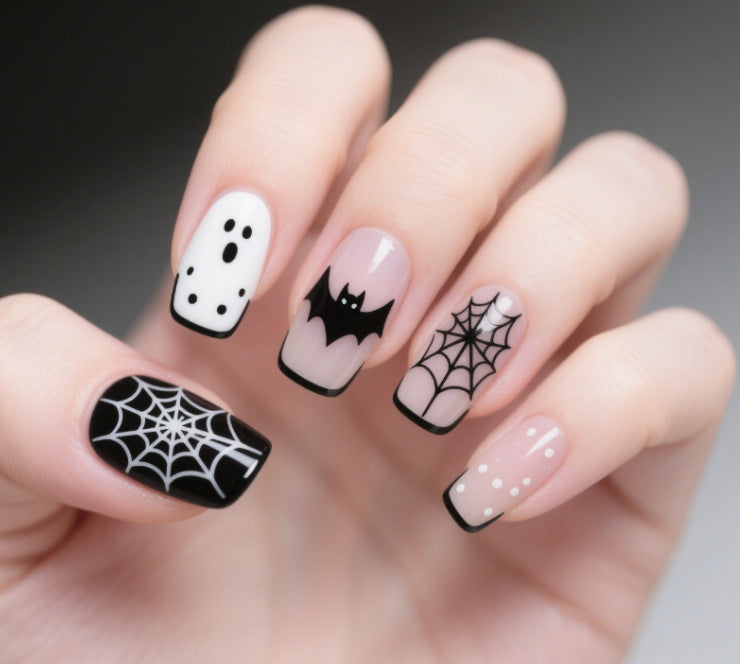 Artistic Halloween Themed Nail Art Bowlift