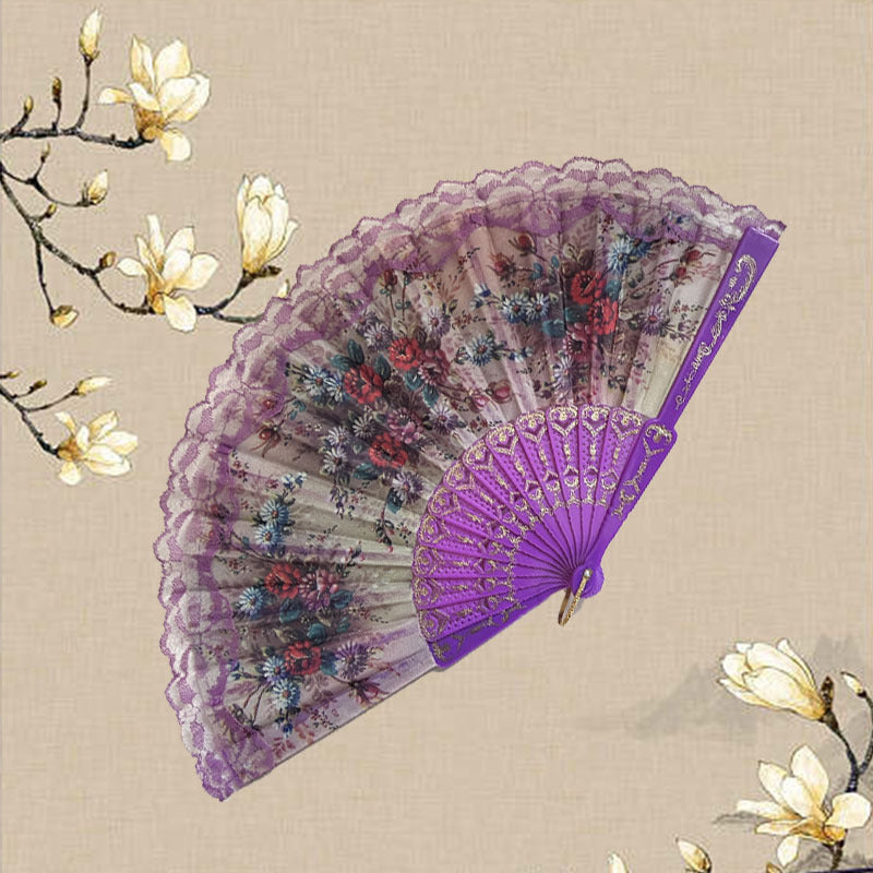 Ladies Elegant Hand Fan Bowlift