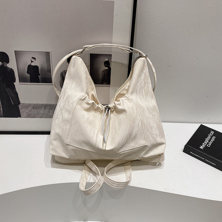Crinkled Pouch Handbag Bowlift