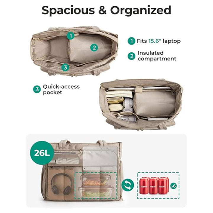 Practical cooler bag with extensive compartment design Bowlift