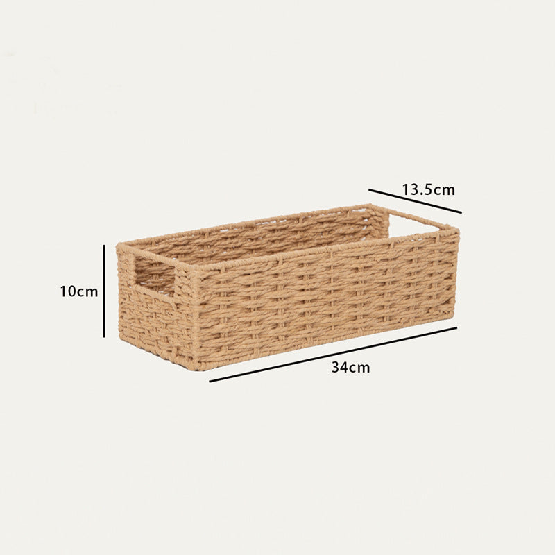 Rectangular Woven Storage Basket Bowlift