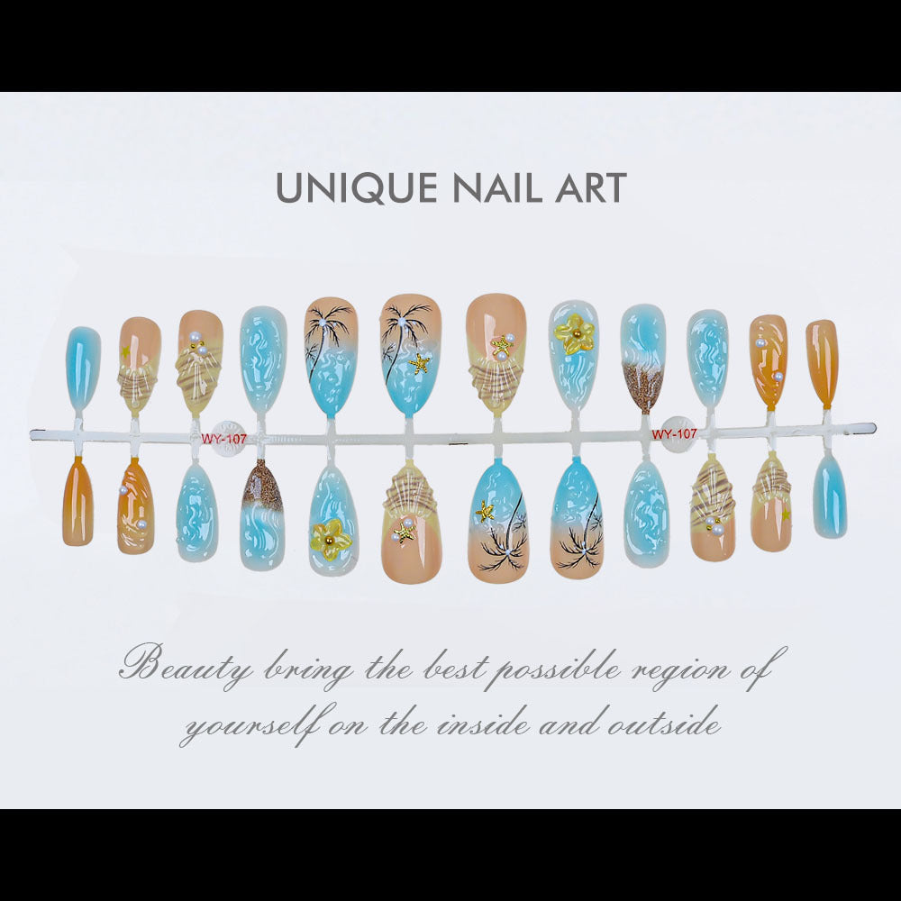 Artistic Floral-Inspired Press-On Nails Bowlift