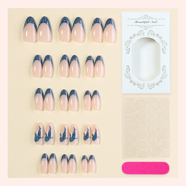 Creative Acrylic Nail Set with Stylish Design Accents Bowlift