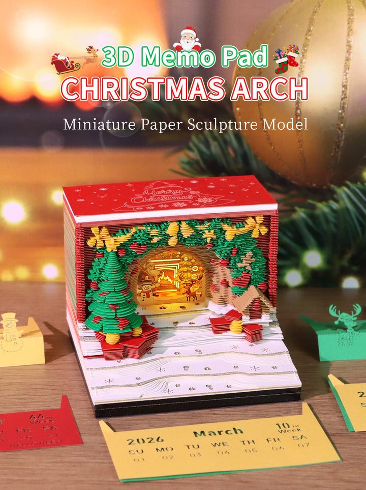 Creative Christmas 3D Arch Memo Calendar