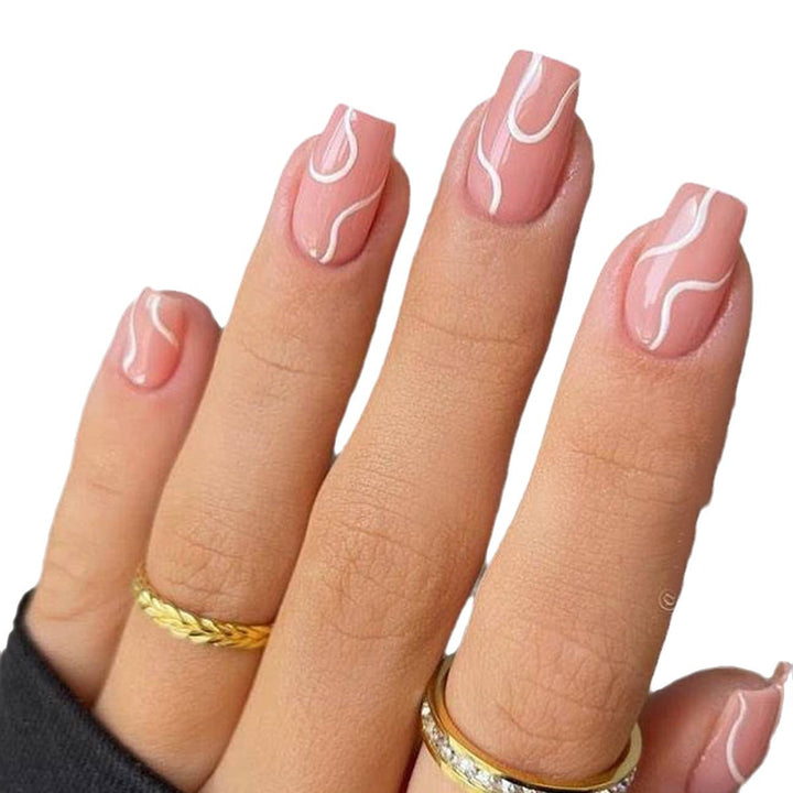 Artistic Wave Design Nail Art Bowlift