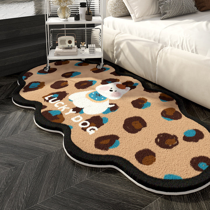 Cute Cartoon-Themed Plush Area Rug