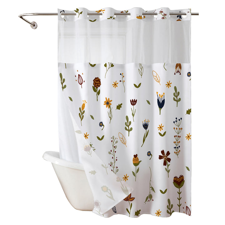 Strawberry-Themed Shower Curtain Bowlift
