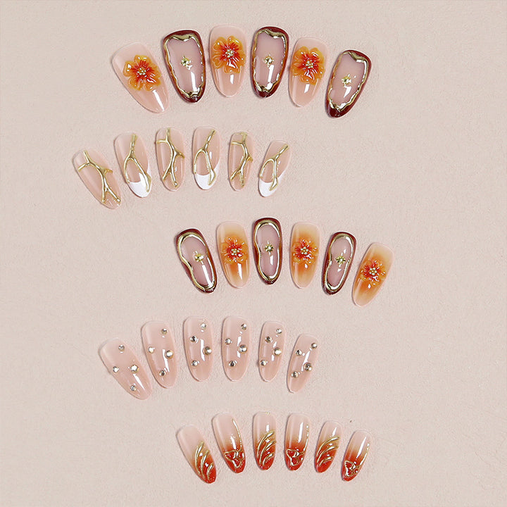 Do-it-Yourself artificial nails with floral designs Bowlift