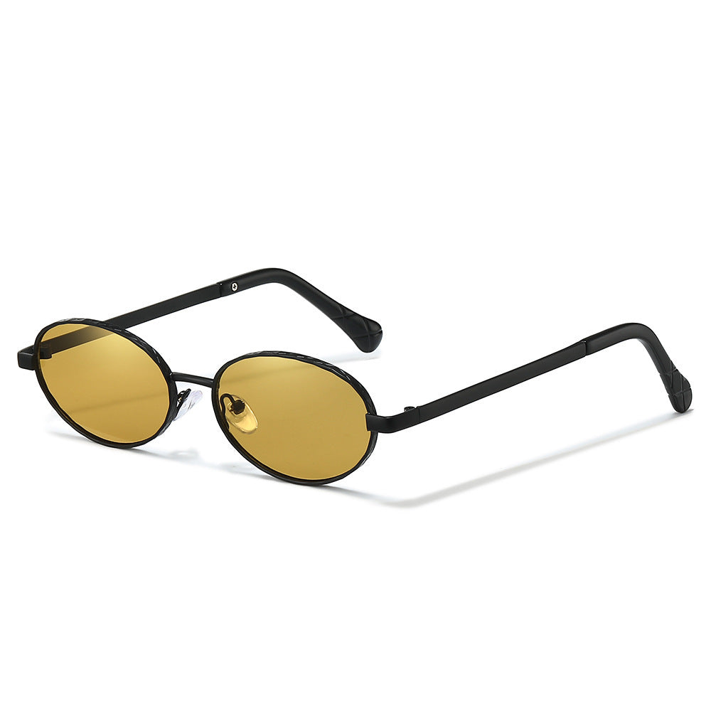 Sleek Oval Frame Sunglasses Bowlift