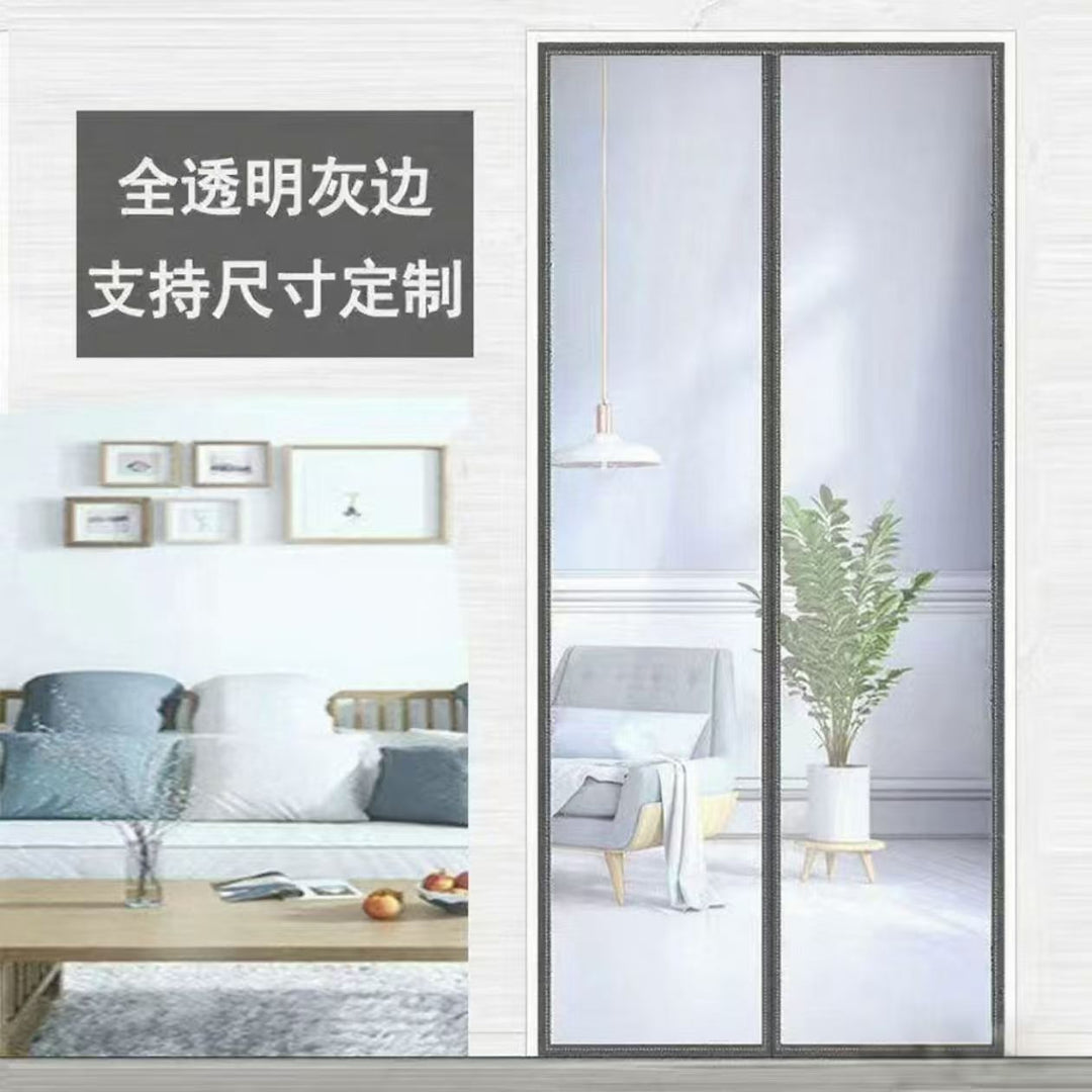 Women's Transparent Sliding Door Curtain Bowlift