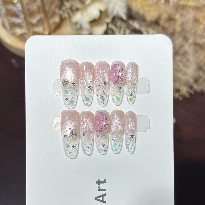Decorative Press-On Nail Art Set Bowlift