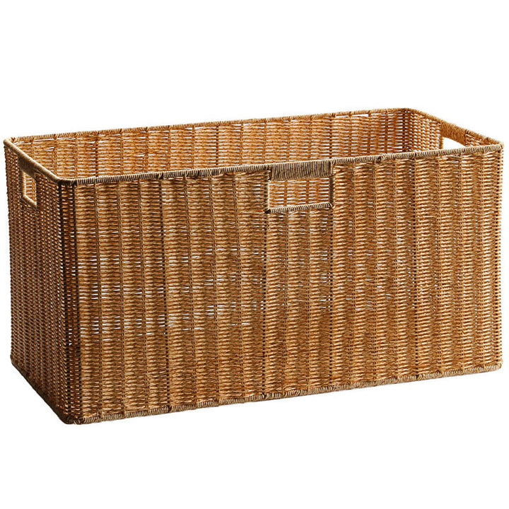 Unisex storage basket made of natural material with practical handles Bowlift
