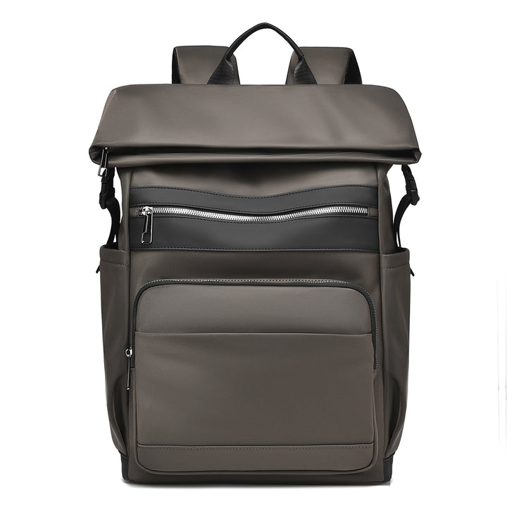 Multi-Functional Roll-Top Backpack with External Pockets Bowlift