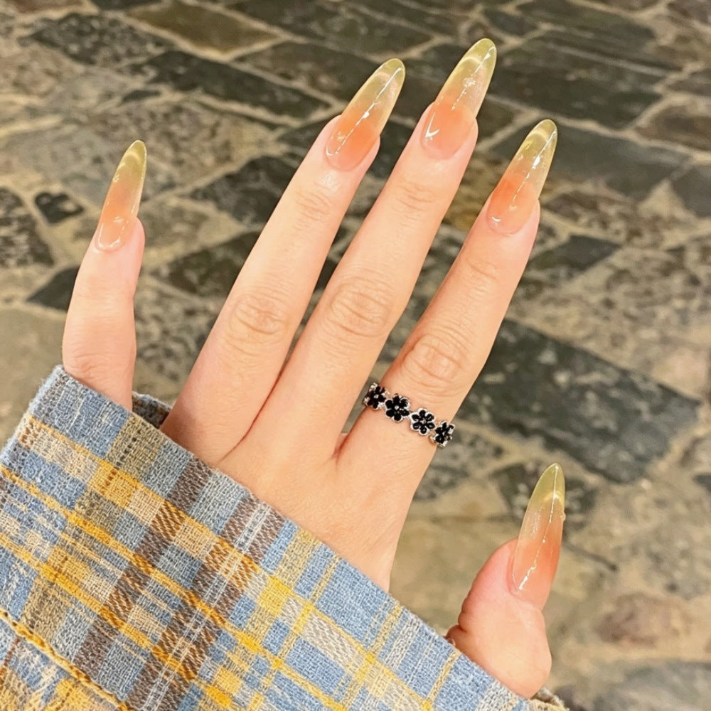 Stylish Long Stiletto Press-On Nails Bowlift