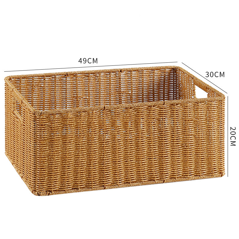 Rectangular Woven Storage Basket Bowlift