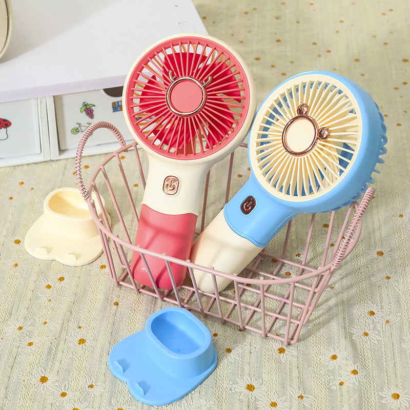 Women Portable Hand Fan with Innovative Animal Design Bowlift