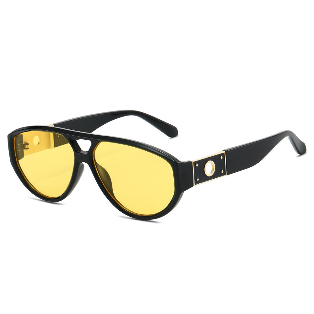 Vintage-Inspired Geometric Sunglasses Bowlift