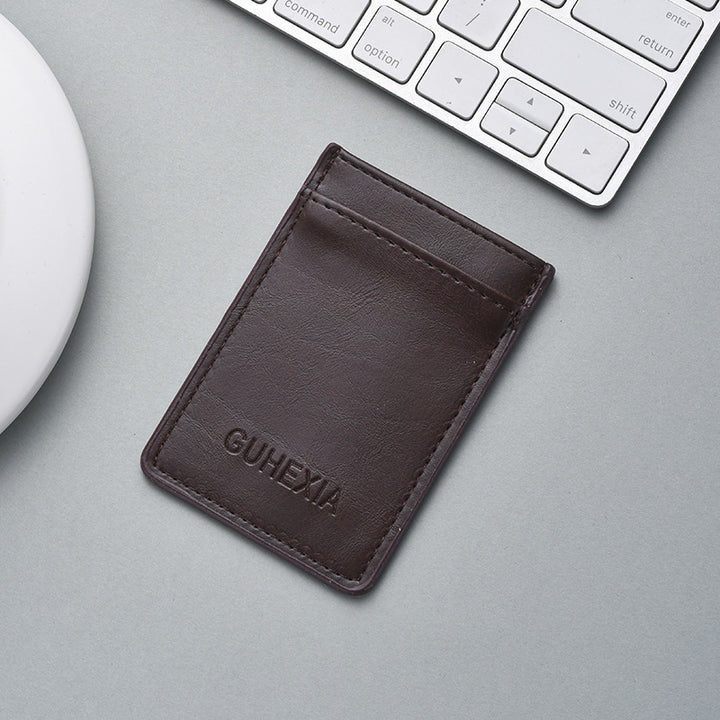 Sleek Leather Card Holder Bowlift