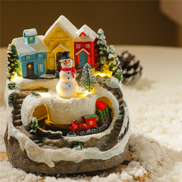Rotating Musical USB Resin Christmas Ornament