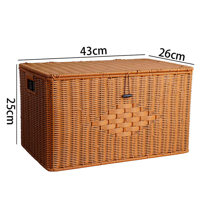 Women rectangular laundry basket made of woven material Bowlift