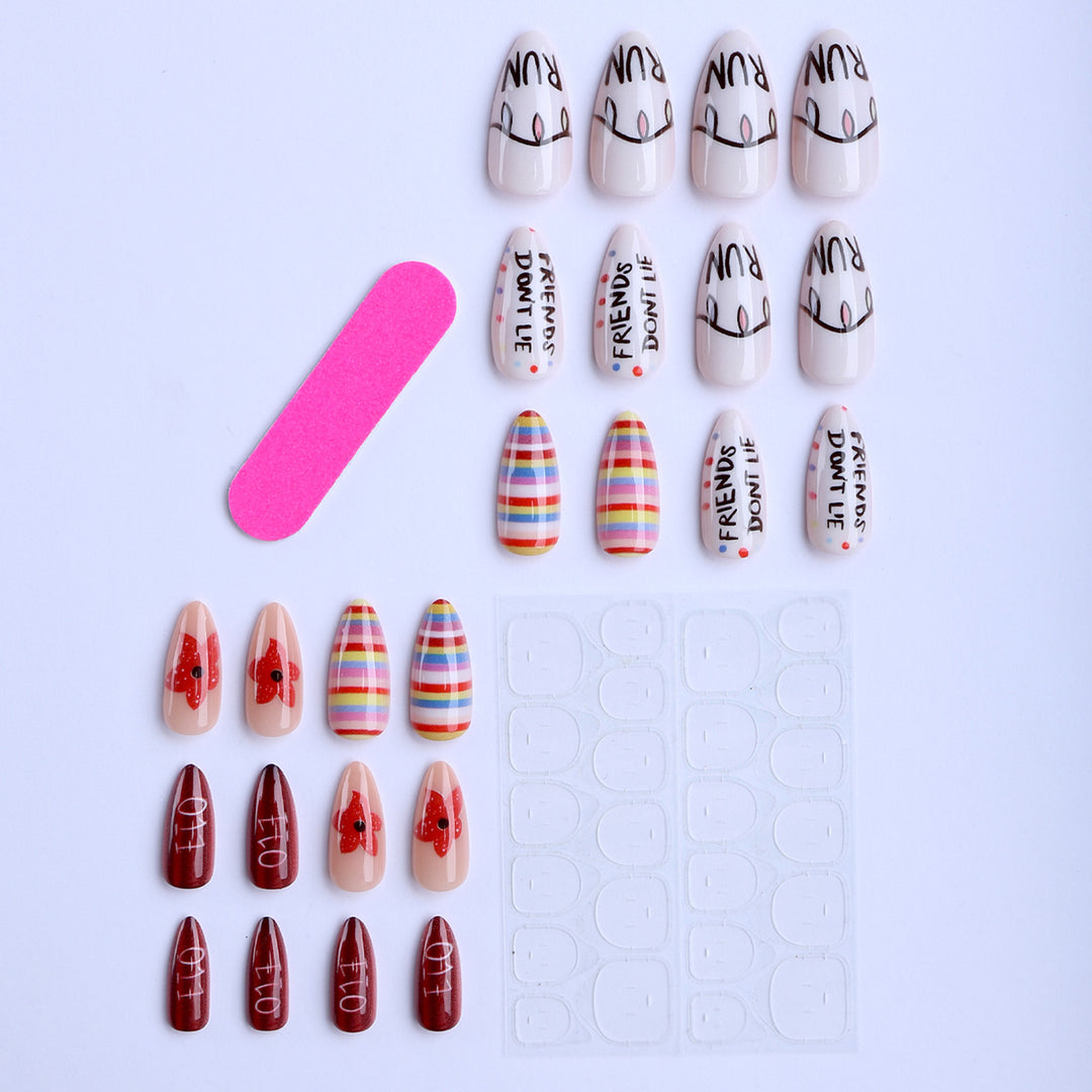 Creative Art Fingernails in Playful Design Bowlift