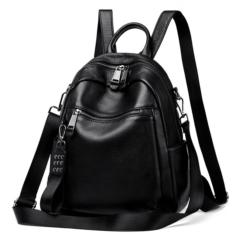 Versatile Multi-Functional Leather Backpack Bowlift
